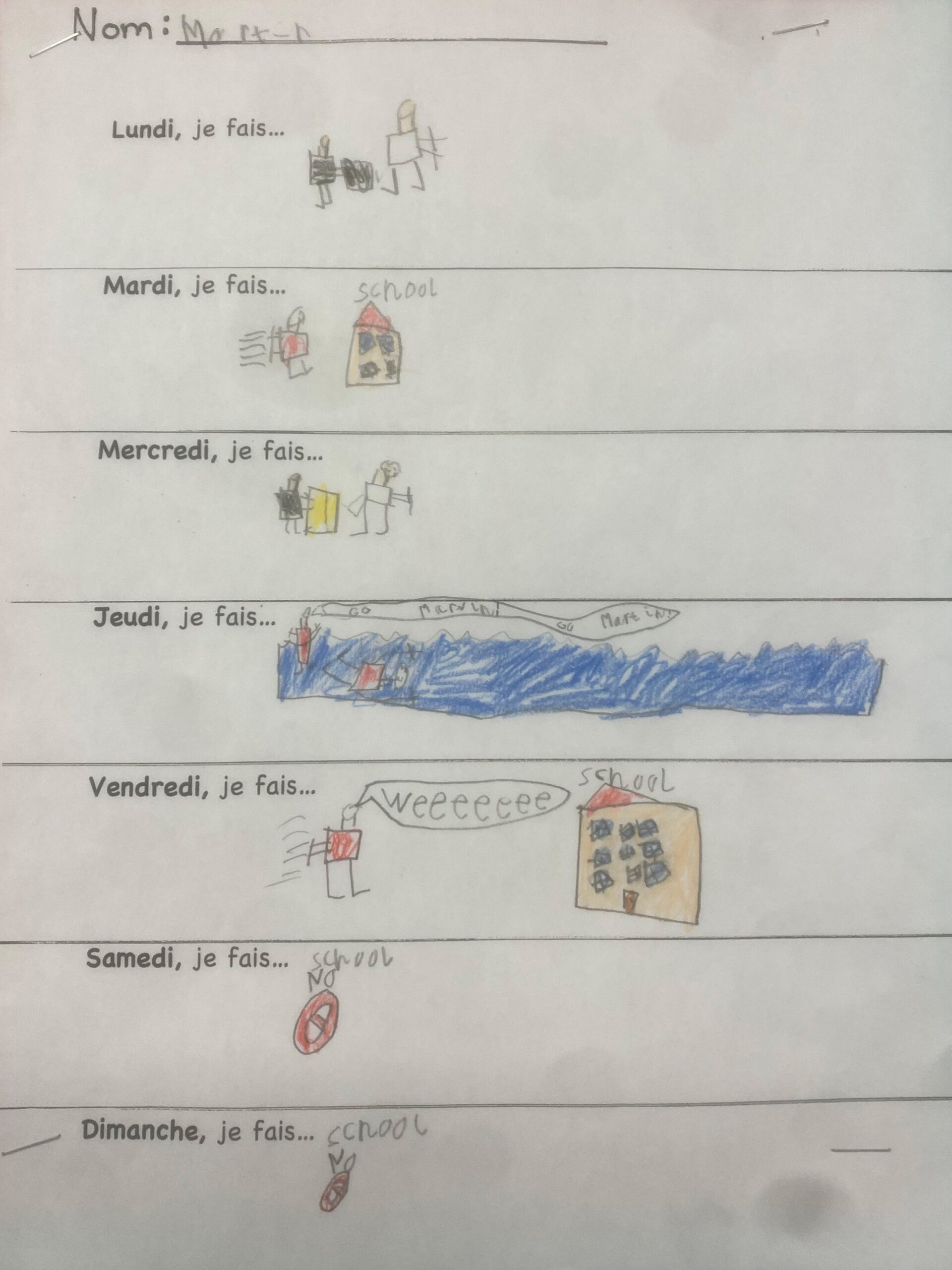 A week in Grade One