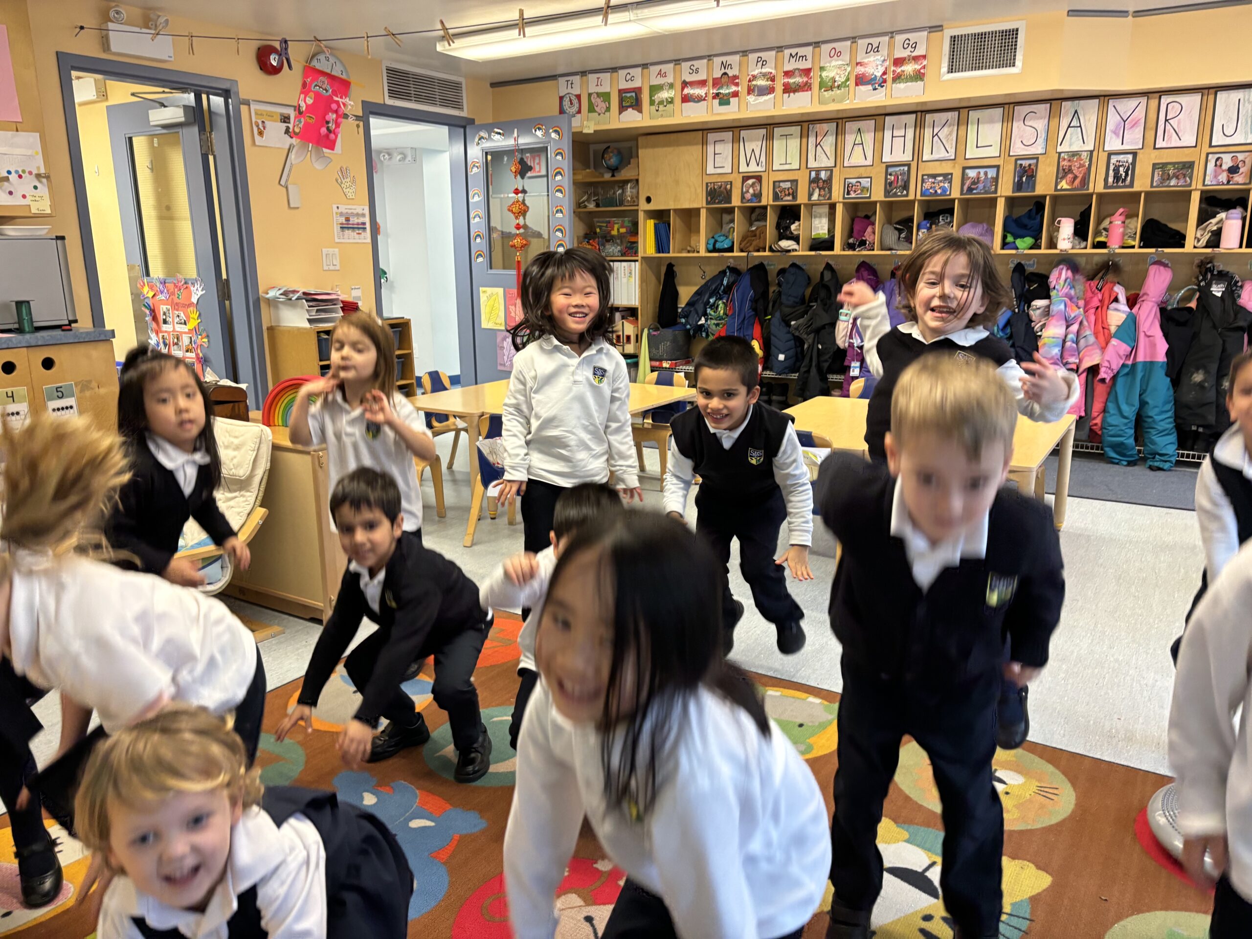 Kindergarten French in early February