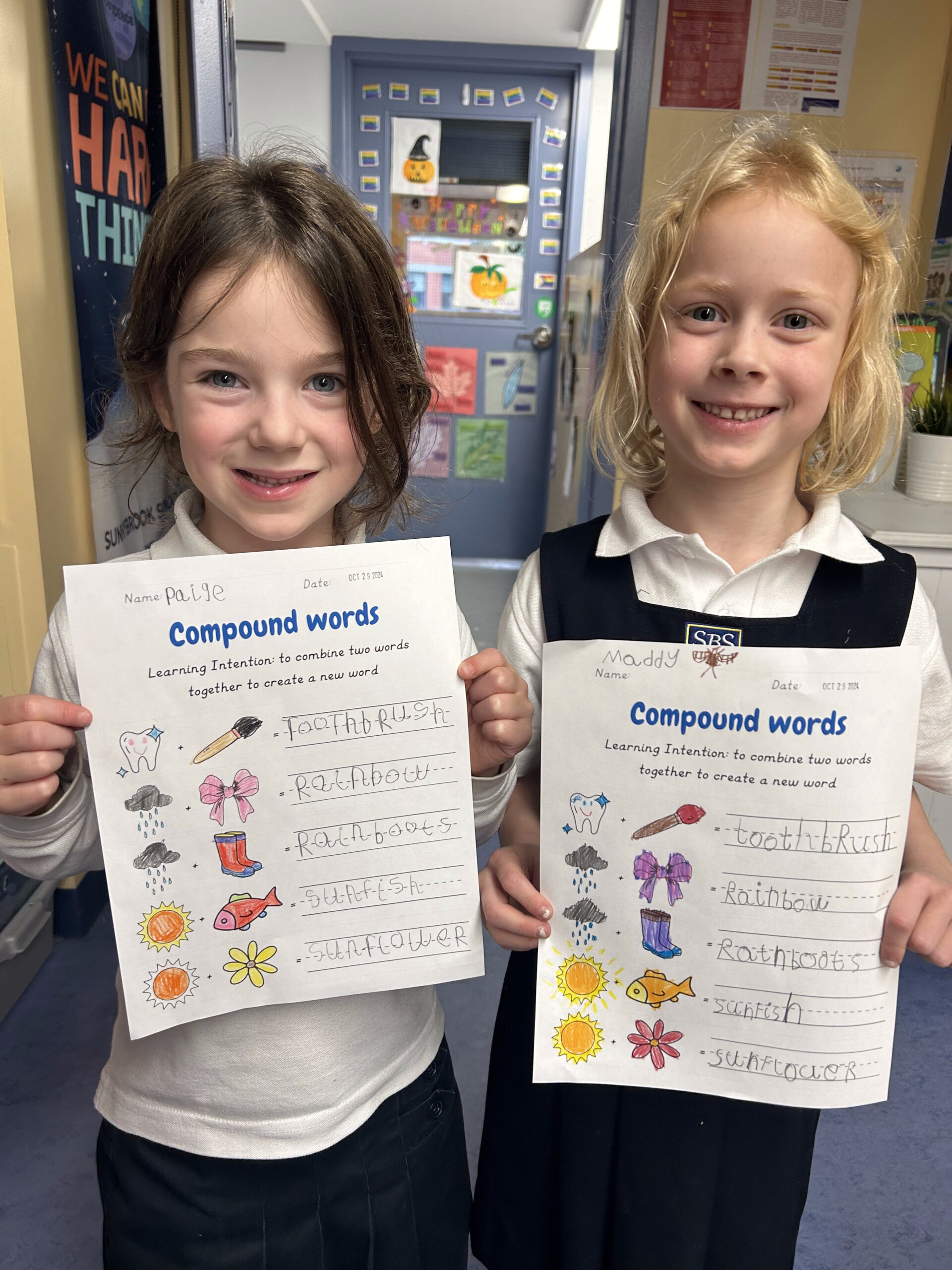 SK, phonics & compound words