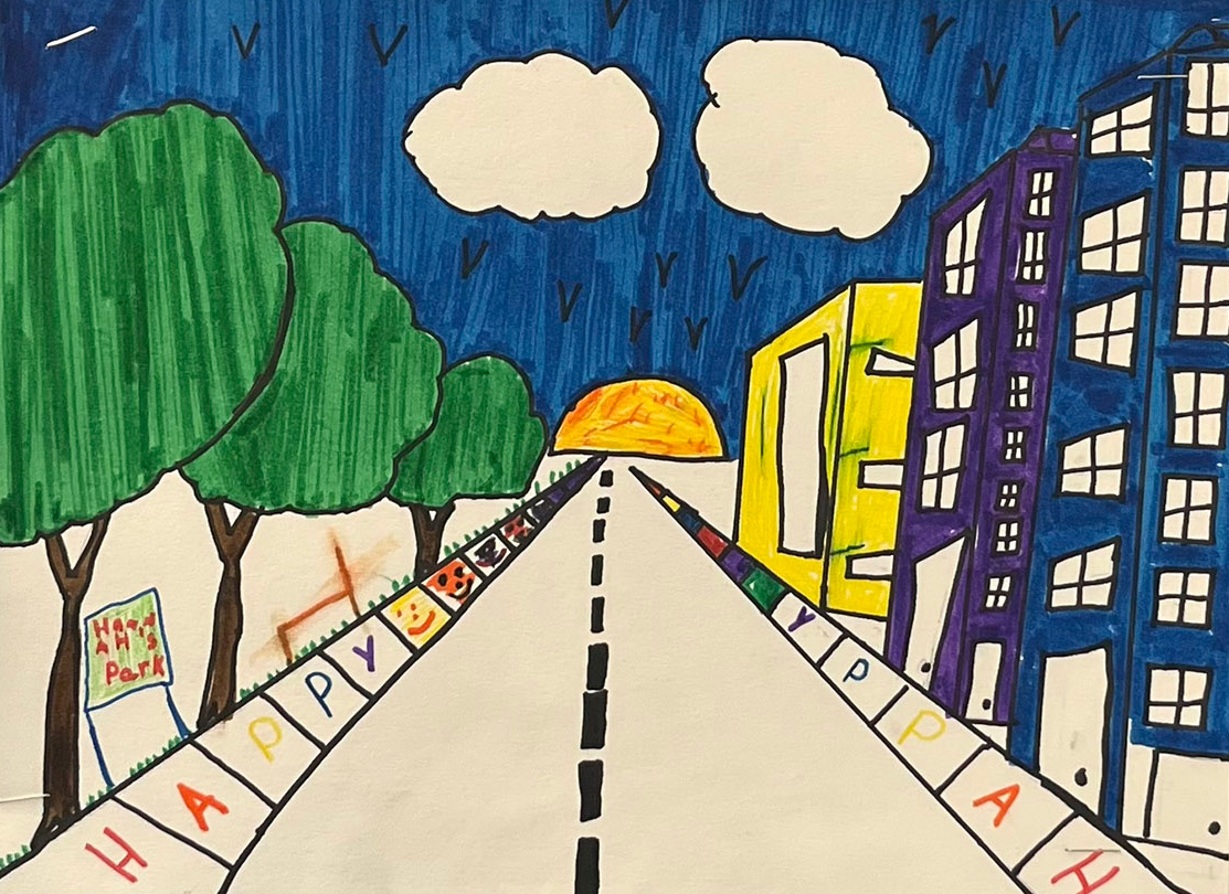 One-point perspective