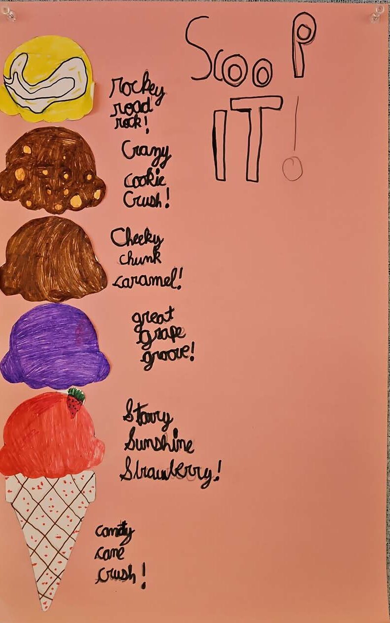 Grade 3 ice cream parlours